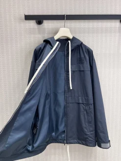 Alternative view of MIU MIU Coats & Jackets Polyester (Blue) S-M-L C75202606011808149