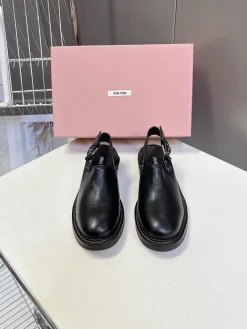 Alternative view of MIU MIU Flats & Loafers Leather (Black-Brown) EU35-41 C50202606032457149