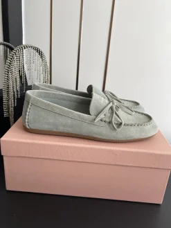 MIU MIU Flats & Loafers Suede (Light Gray) EU35-41 B60202606033189119