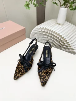 Alternative view of MIU MIU Pumps & Heels Calf Hair-Leather (Leopard-Black) EU34-41 B50202606032473119