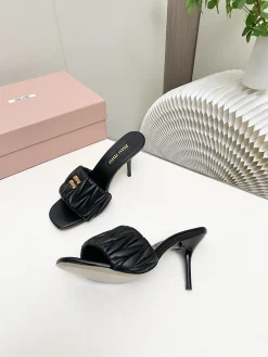 MIU MIU Pumps & Heels Leather (Black) EU4-41 B30202606032477109
