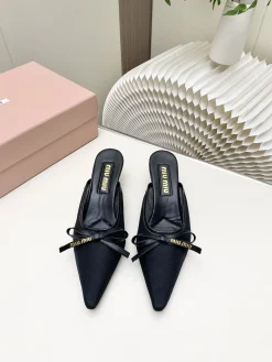 Alternative view of MIU MIU Pumps & Heels Mesh-Leather (Black) EU34-41 B0020260603247499