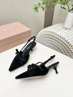 Alternative view of MIU MIU Pumps & Heels Suede (Black) EU34-41 B50202606032479119