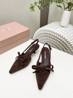 MIU MIU Pumps & Heels Suede (Brown) EU34-41 B50202606032480119