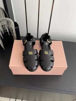 Alternative view of MIU MIU Sandals & Mules Leather (Black) EU35-41 B60202606032490119