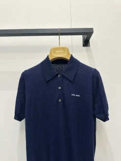 Alternative view of MIU MIU Shirts & Polos Cashmere (Dark blue) S-M-L B75202606010516119