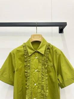 Alternative view of MIU MIU Shirts & Polos Cotton (Green) 36-40 B65202606010517119