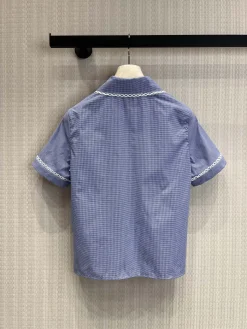 Alternative view of MIU MIU Shirts & Polos Cotton (Light blue) S-L A9520260601151199