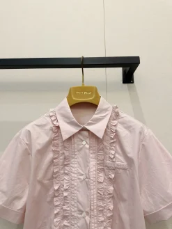 Alternative view of MIU MIU Shirts & Polos Cotton (Pink) S-L B65202606010518119