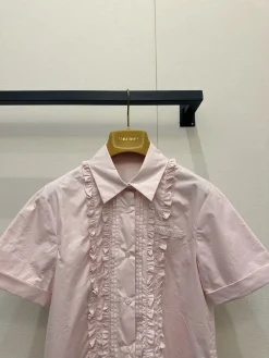Alternative view of MIU MIU Shirts & Polos Cotton (Pink) S-M-L B75202606011674119