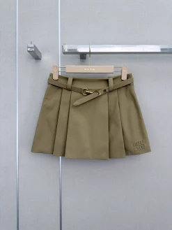 MIU MIU Skirts & Dresses Cotton (Khaki) S-M-L B45202606010152119