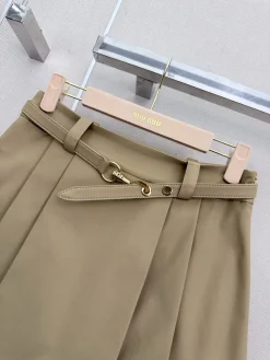 Alternative view of MIU MIU Skirts & Dresses Cotton (Khaki) S-M-L B45202606010152119