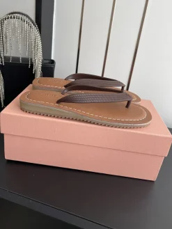 MIU MIU Slides & Slippers Leather (Brown) EU35-39 A9020260603251999