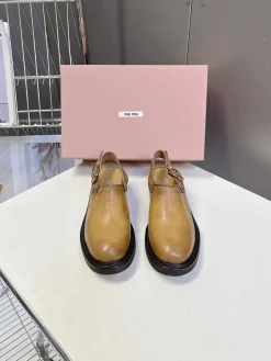 Alternative view of MIU MIU Slides & Slippers Leather (Brown) EU35-41 C50202606032515149