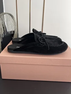 MIU MIU Slides & Slippers Suede (Black) EU35-41 B50202606032528119