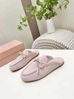 MIU MIU Slides & Slippers Suede (Pink) EU35-40 B40202606032532109