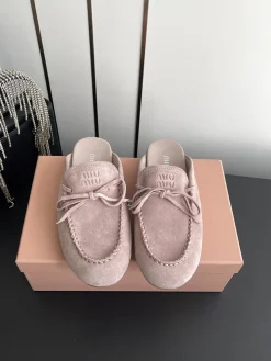 Alternative view of MIU MIU Slides & Slippers Suede (Pink) EU35-41 B50202606032533119