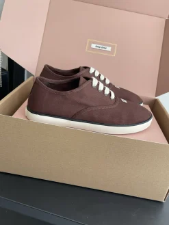 MIU MIU Sneakers & Trainers Canvas (Brown-White) EU35-40 B30202606032536109