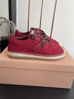 MIU MIU Sneakers & Trainers Canvas-Jute (Red-Brown) EU35-40 B80202606032542129