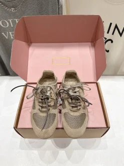 Alternative view of MIU MIU Sneakers & Trainers Suede-Mesh (Beige-Brown) EU35-39 C00202606032547129