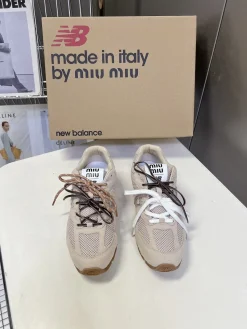 Alternative view of MIU MIU Sneakers & Trainers Suede-Mesh (Beige-Brown) EU35-40 B90202606032591129