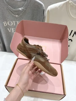 MIU MIU Sneakers & Trainers Suede-Mesh (Brown) EU35-39 C00202606032548129