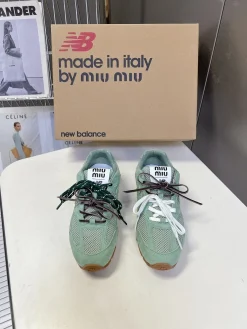 Alternative view of MIU MIU Sneakers & Trainers Suede-Mesh (Green-Brown) EU35-40 B90202606032593129