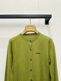 Alternative view of MIU MIU Sweaters & Knitwear Cashmere-Wool (Green) S-M-L B95202606011640129