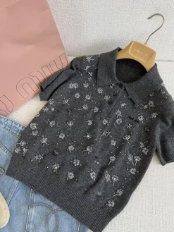 Alternative view of MIU MIU Sweaters & Knitwear Knit (Brown-Gray) D05202606010169159