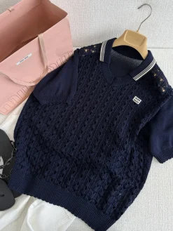 MIU MIU Sweaters & Knitwear Knit (Dark blue) B70202606011841119