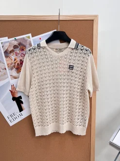 MIU MIU Sweaters & Knitwear Lambskin (Beige) S-M-L B0520260601156299