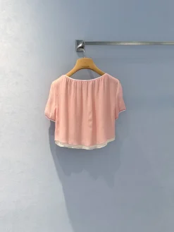 Alternative view of MIU MIU T-shirts & Vests Polyester (Pink) S-M-L C60202606011128149