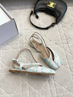 MM6 Flats & Loafers Canvas (White-Blue) EU35-39 B80202606032550129
