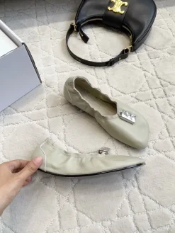 MM6 Flats & Loafers Leather (Light Green-Black) EU35-39 B60202606032562119