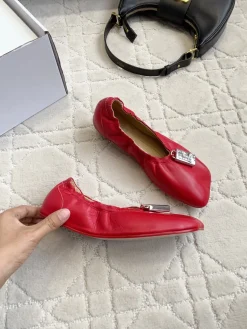 MM6 Flats & Loafers Leather (Red) EU35-39 B60202606032563119