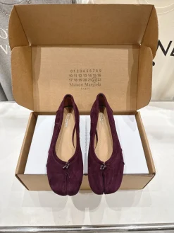 Alternative view of MM6 Flats & Loafers Suede (Burgundy) EU35-40 C30202606032569139
