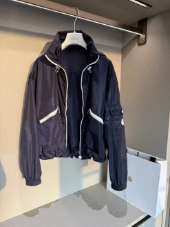 Alternative view of MONCLER Coats & Jackets Polyamide (Dark blue-White) D75202606011569179