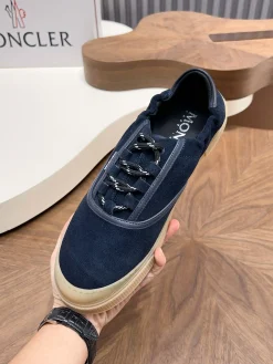 Alternative view of MONCLER Sneakers & Trainers Suede-Rubber (Navy-Beige) C60202606033342149