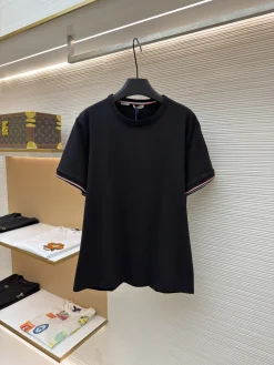 MONCLER T-shirts & Vests Cotton (Black-Red-White-Blue) S-XL A1020260613047379