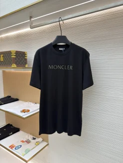 MONCLER T-shirts & Vests Cotton (Black) S-XL A1520260613013579