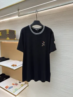 MONCLER T-shirts & Vests Cotton (Black-White) XS-L A2520260613041379