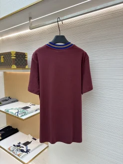 Alternative view of MONCLER T-shirts & Vests Cotton (Burgundy-Blue-Yellow) S-XL A2020260613018479