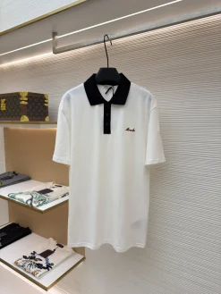 MONCLER T-shirts & Vests Cotton (White-Black) S-XL A3520260613042289
