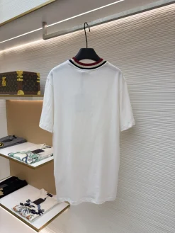 Alternative view of MONCLER T-shirts & Vests Cotton (White-Red-Blue) S-XL A2020260613018279