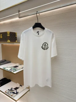 MONCLER T-shirts & Vests Cotton (White) S-XL A1020260613043179