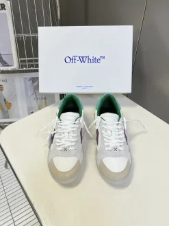 Alternative view of OFF-WHITE Sneakers & Trainers Leather-Suede (White-Green-Purple-Beige) EU35-45 B80202606032599129