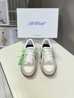 Alternative view of OFF-WHITE Sneakers & Trainers Suede-Canvas (White-Brown-Black-Green) EU35-45 B80202606032597129