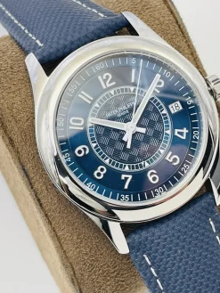 Alternative view of PATEK PHILIPPE Calatrava Automatic 6007G-011 (Blue Dial) 40mm A550202606040316509