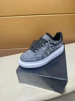 PHILIPP PLEIN Sneakers & Trainers Leather (Grey-Black-White) EU38-44 B20202606032603109