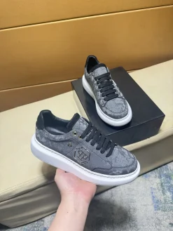 Alternative view of PHILIPP PLEIN Sneakers & Trainers Leather (Grey-Black-White) EU38-44 B20202606032603109